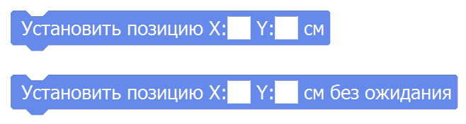 Задание координат Nanopix